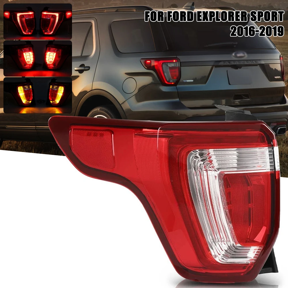 Left/Right Side Tail Lamp FOR Ford Explorer Sport 2016 2017 2018 2019 Rear Tail Light Brake Lamp with
