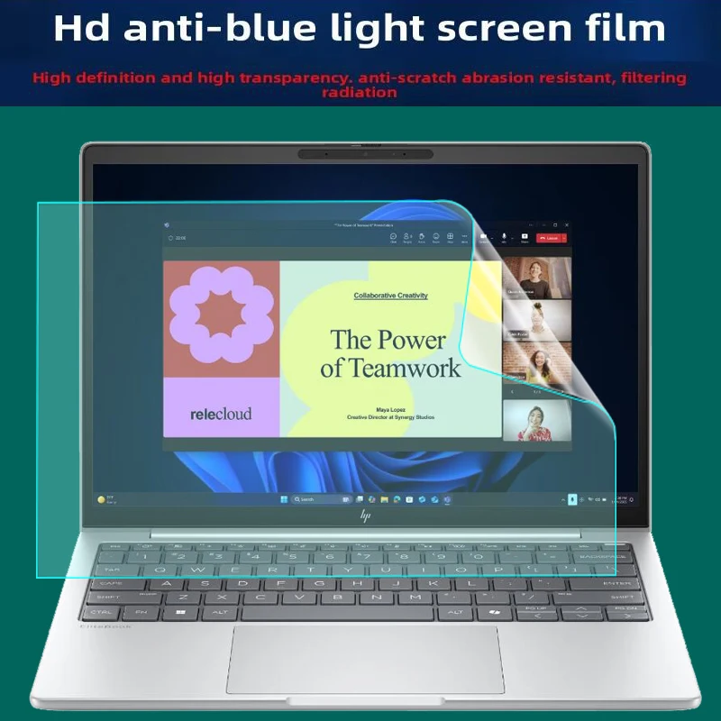 

For 13.3-inch HP EliteBook 8 G1a silicone keyboard film computer screen film HD toughened film matte film anti-blue film