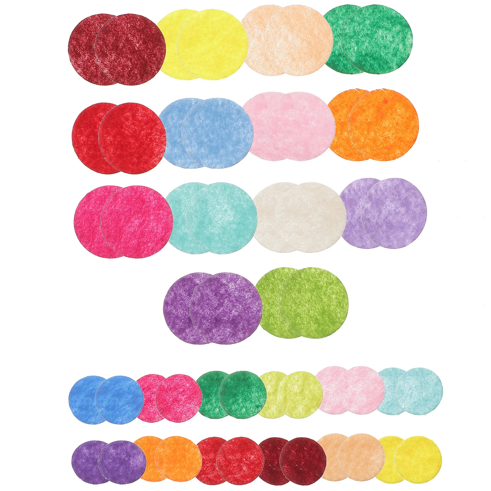 

100Pcs Felt Sheets for Crafts DIY Flower Ornaments for Kids Handicraft Work Felt Ornaments DIY Patchwork