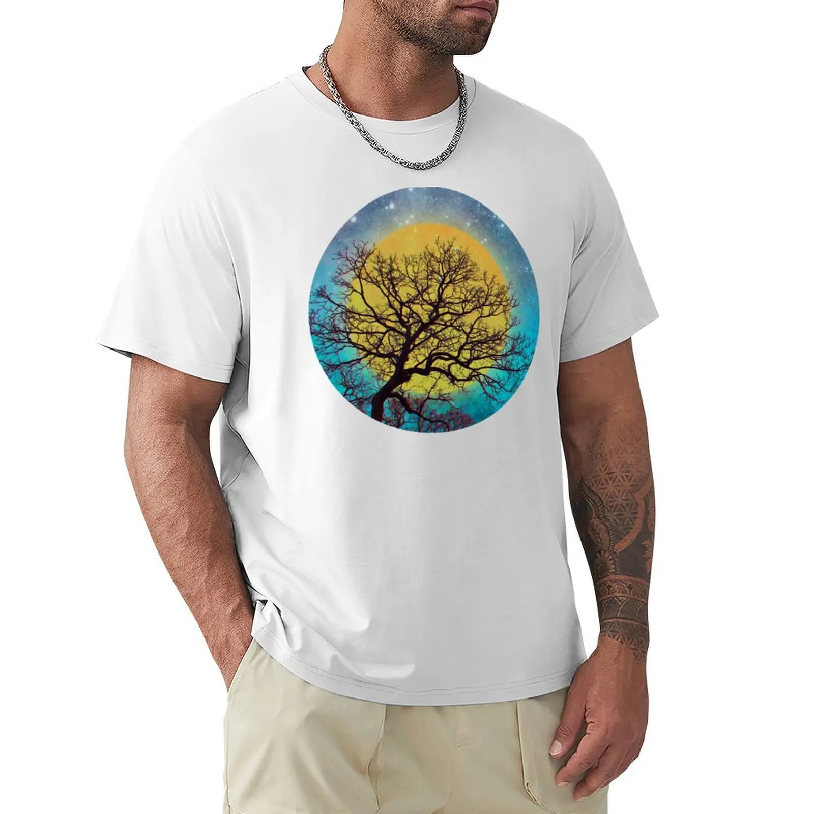 Winter Oaks T-shirt plus sizes vintage clothes t shirt men