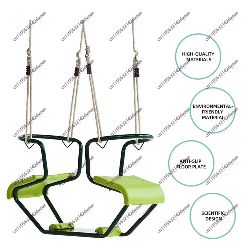 Double Kids Swing Hammock Chair, Indoor & Outdoor Swing Seat, Play Toy for Kindergarten & Early Education Center