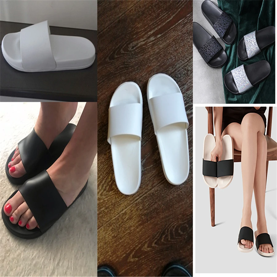 Shoes for Women  Summer Beach Sandals Baroque Floral Pattern Women Open Toe Flip Flops Non-slip chaussure femme