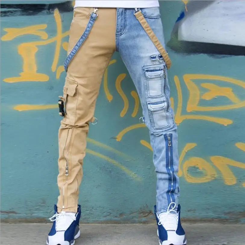 

Men's Jeans 2022 High Street Straight Cargo Pants Oversized Hip-hop Denim Trousers Fashion Man Casual Pantalones Hombre w185