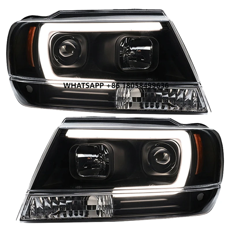 

1 комплект светодиодных фар в сборе для Chrysler Grand Cherokee 1999-2004, автозапчасти