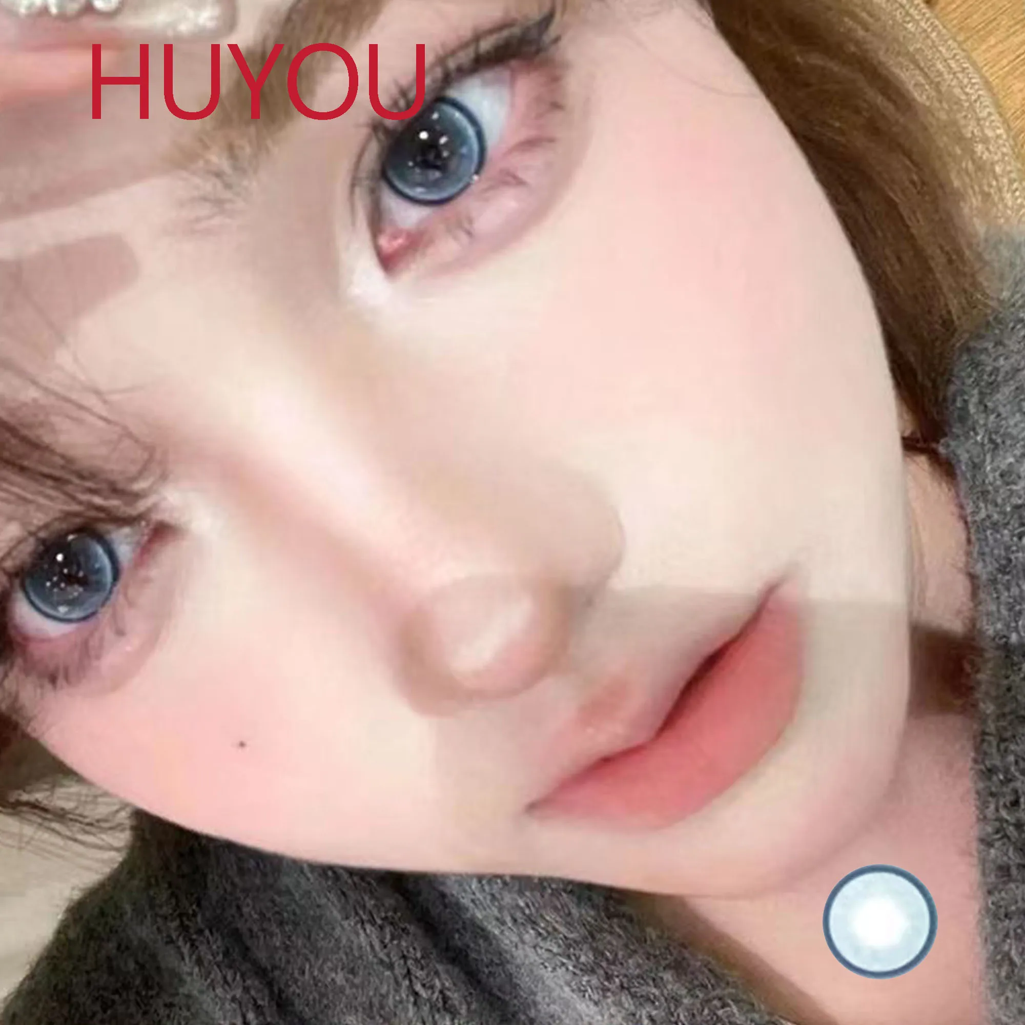 Мягкие контактные линзы розового, фиолетового, зеленого цвета, 14,20 мм, женские и мужские аксессуары линзы для глаз цветные Huyou