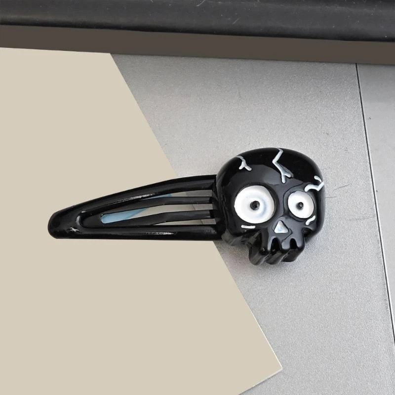 5ASD Skull Skull Hair Clip Resina Cardas