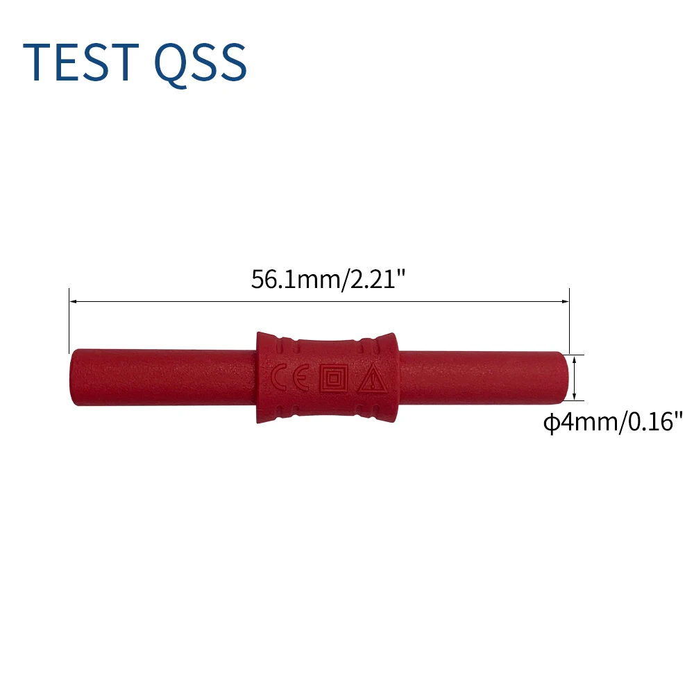 QSS 10PCS 4MM Bananen Buchse Weibliche Adapter Verlängerung Isolierte Banana Stecker Koppler Stecker Q.20009