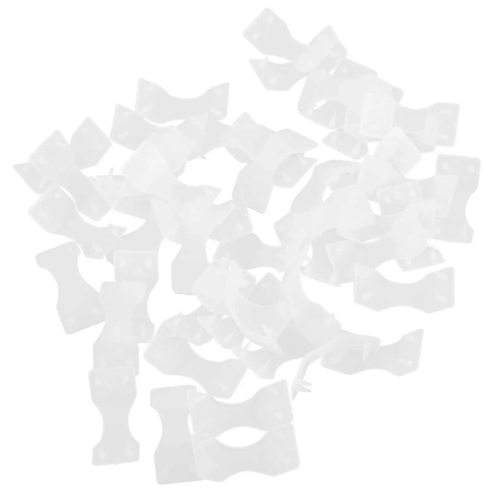 

50Pcs Plastic Bandage Buckle Fixator Compact Lightweight Fastener for Secure Tape Holders Outdoor Travel First Aid Essentials