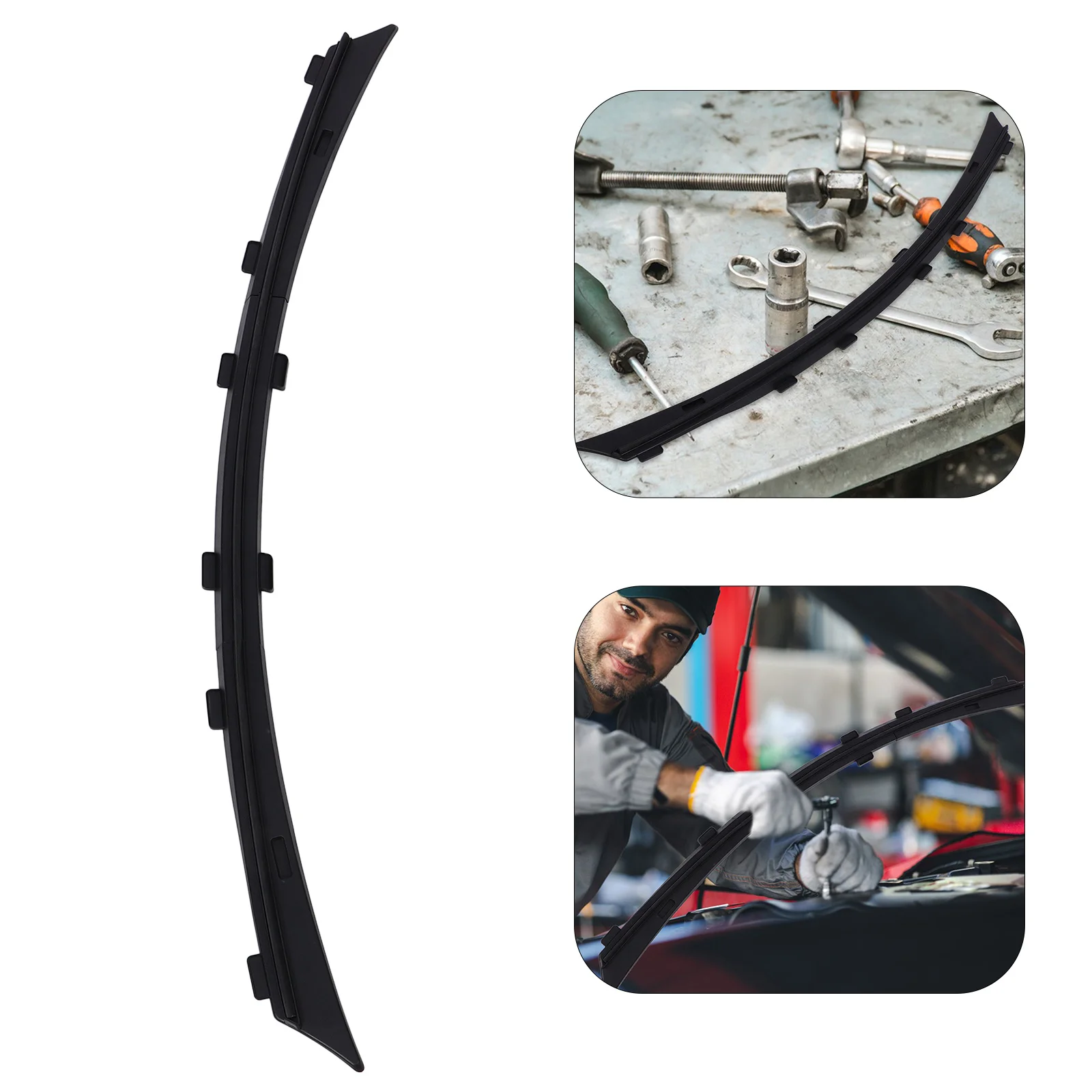 Strip Penyegel Kap Depan Karet Bagasi Depan Weatherstrip Pencegahan Uap Air yang Efektif Mudah Dipasang Penyegelan Karet Kap Mobil