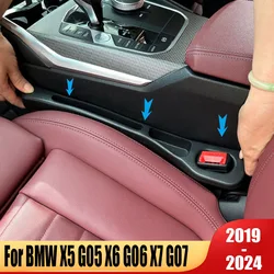 For BMW X5 G05 X6 G06 X7 G07 2019 2020 2021 2022 2023 2024 Car Seat Side Gap Filler With Slot Bendable Storage Strip Accessories