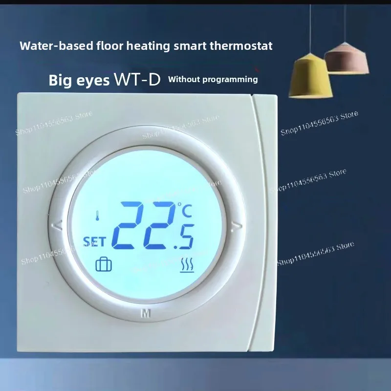 WT-D Intelligent Temperature Controller Panel, Programmable Thermostat for Water Floor Heating Systems and Radiators