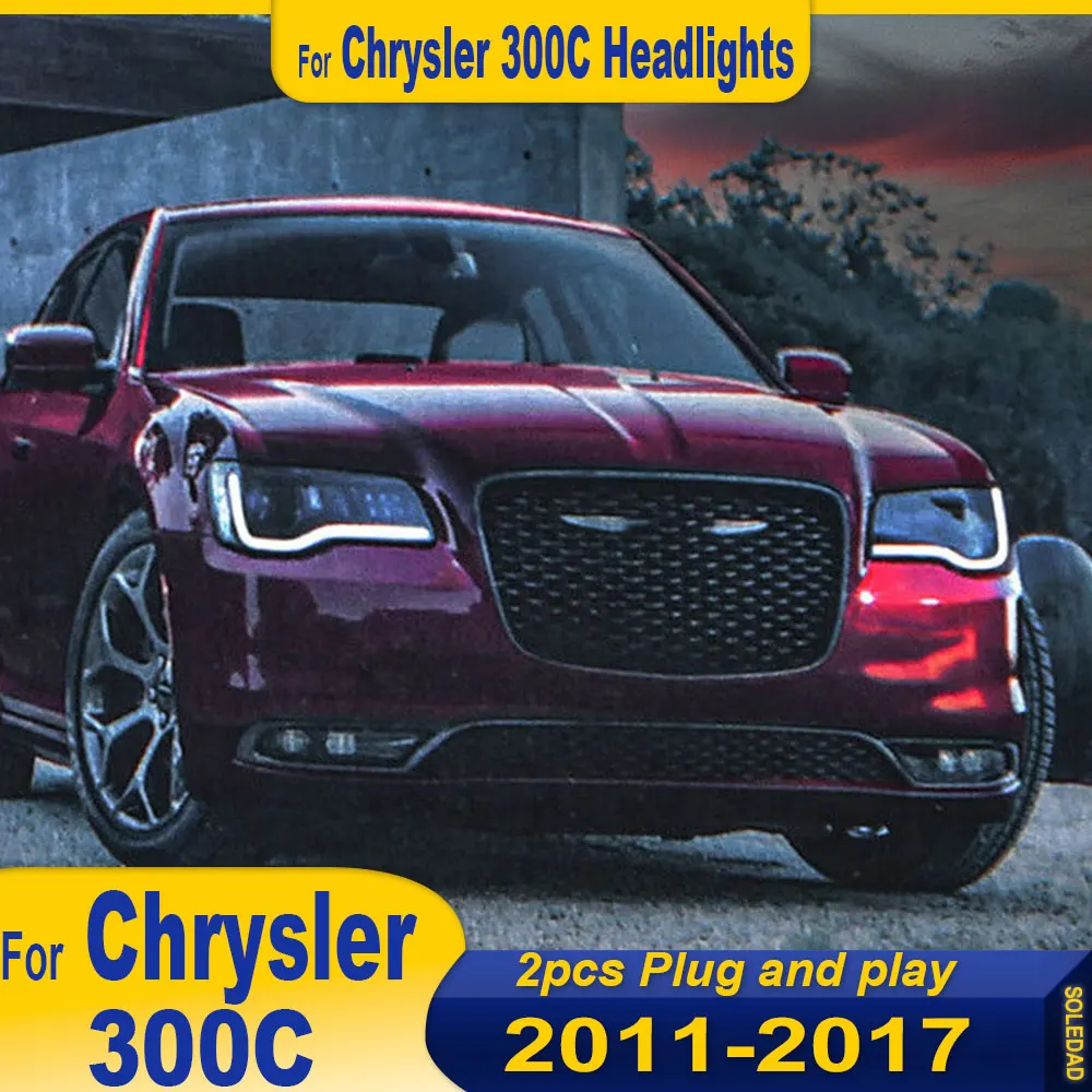 

Car Full Led Headlights For Chrysler 300C Led Headlights 2011 2012-2017 300C Front DRL Turn Signal Light Assembly Accessories