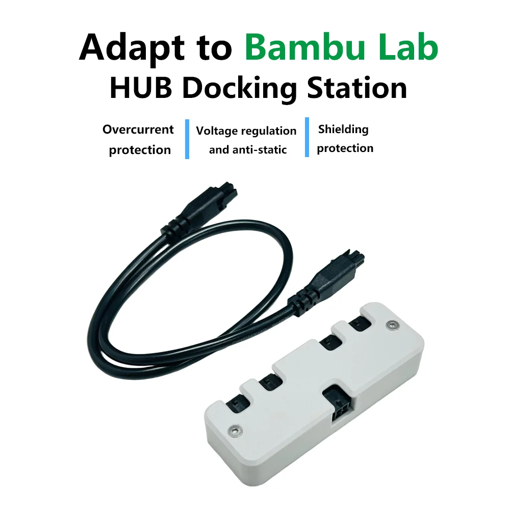 Für Bambu Lab 4-Port Erweiterungs-Hub mit Stromsignal-Schutz für Alle Bambu Lab 3D-Drucker Zubehörteile – Detail 1