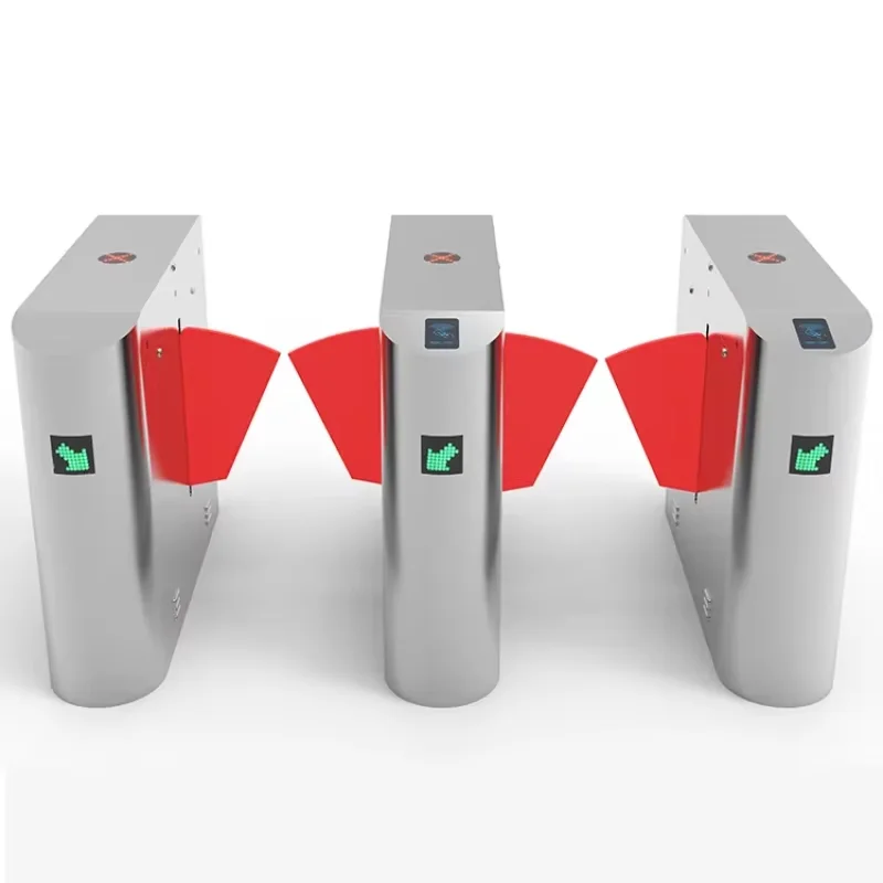 

Automatics Access Control Electronic Turnstile High Speed Flap Barrier Swing Gate for School Stadium Building Sites Offices