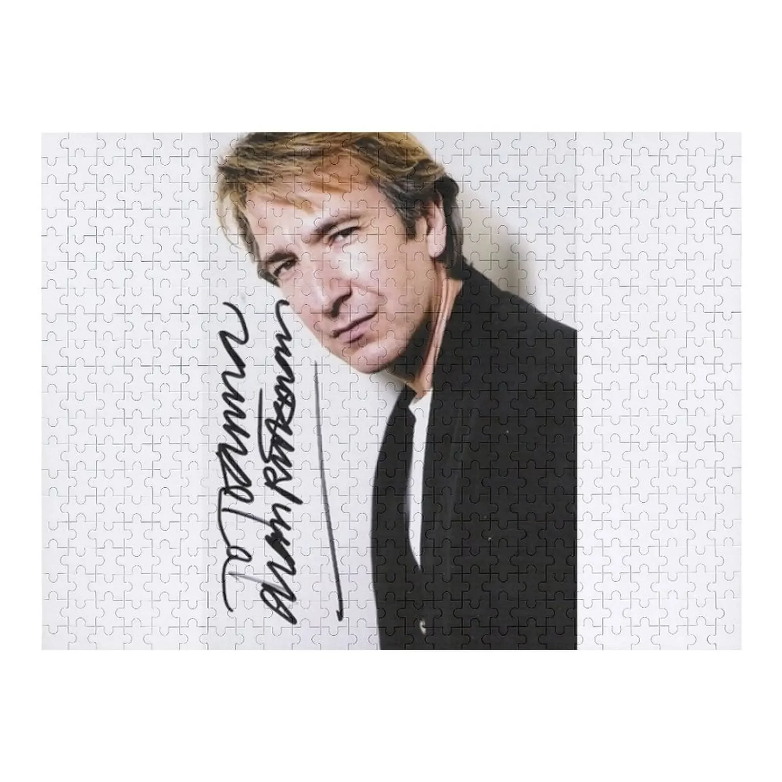 

alan rickman Signed Poster Jigsaw Puzzle Toddler Toys Personalized Toy Wooden Animal Customs With Photo Puzzle