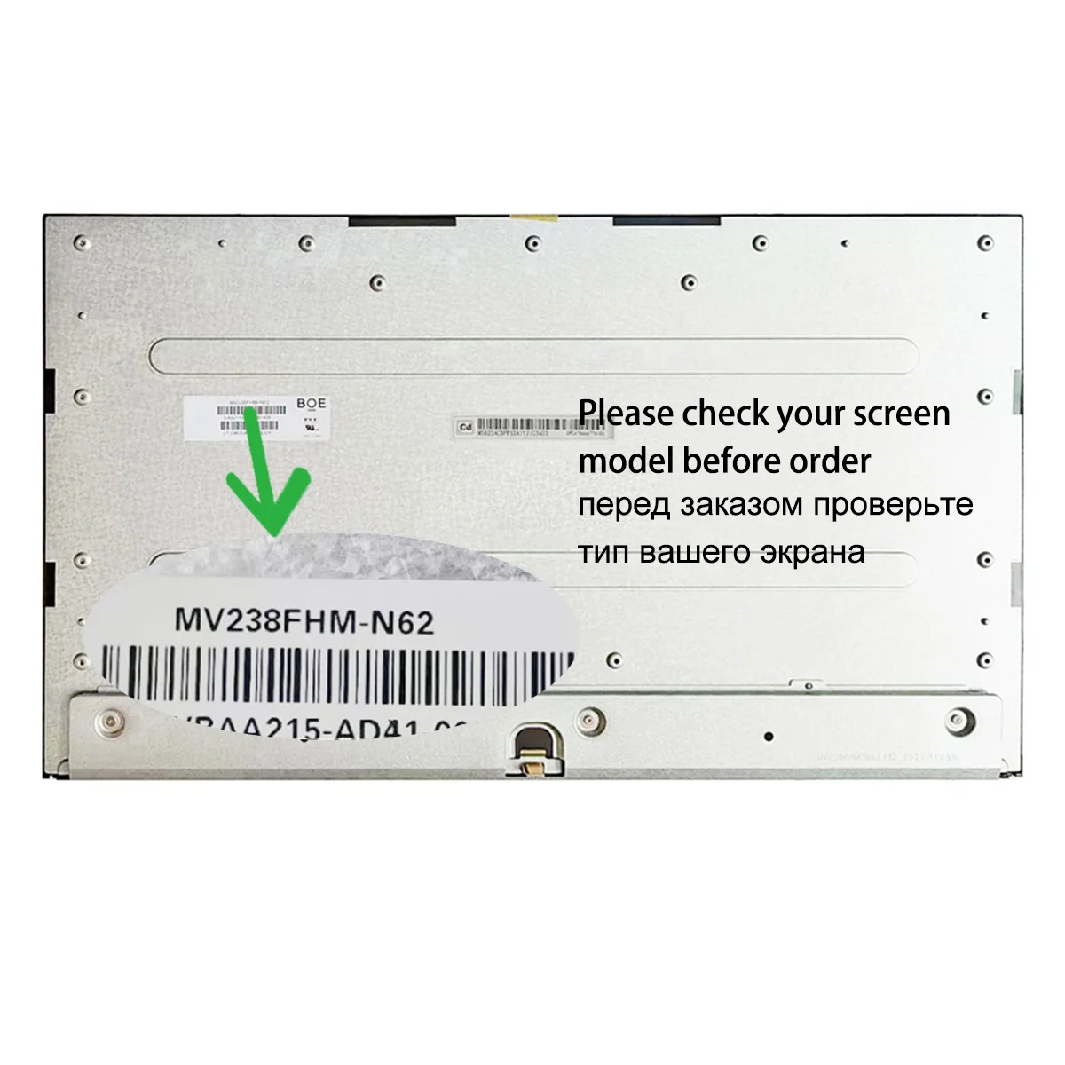 Original New A+ 23.8 inch LCD Screen MV238FHM N60 N61 N62 MV238FHM
