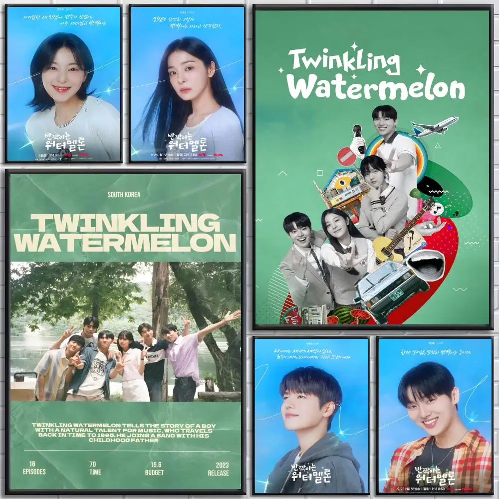 Affiche T-Twinkling Watermelon, affiches haute définition, art mural pour le salon et la décoration de la maison.