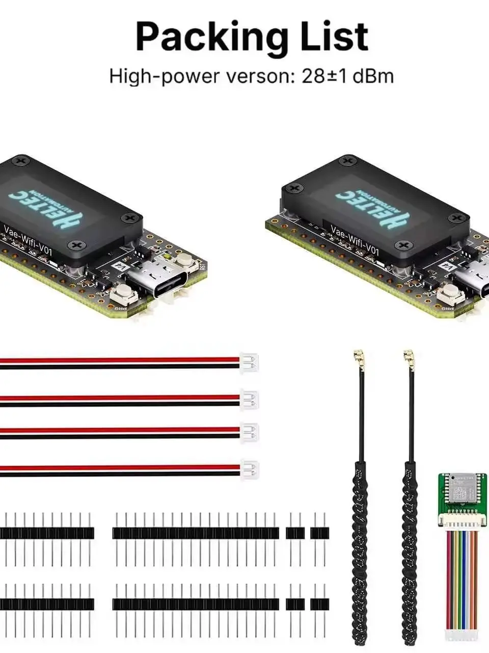 2 szt. Heltec LoRa 32 V4 2 szt. ESP32-S3 SX1262 Meshtastic MeshCore LoRaWAN WiFi BLE OLED Płytka Rozwojowa — zdjęcie produktu 7