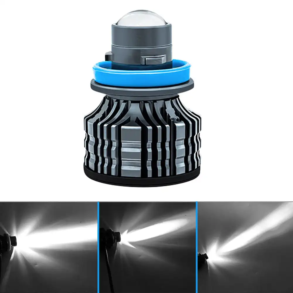 Laser Lens H7 Led Fog Light Bulb H11 Led Fog Lamp H8 H9 9005 HB3 9006 HB4 CSP 6000K Turbo Fog Light Headlight for Car 12V 24V