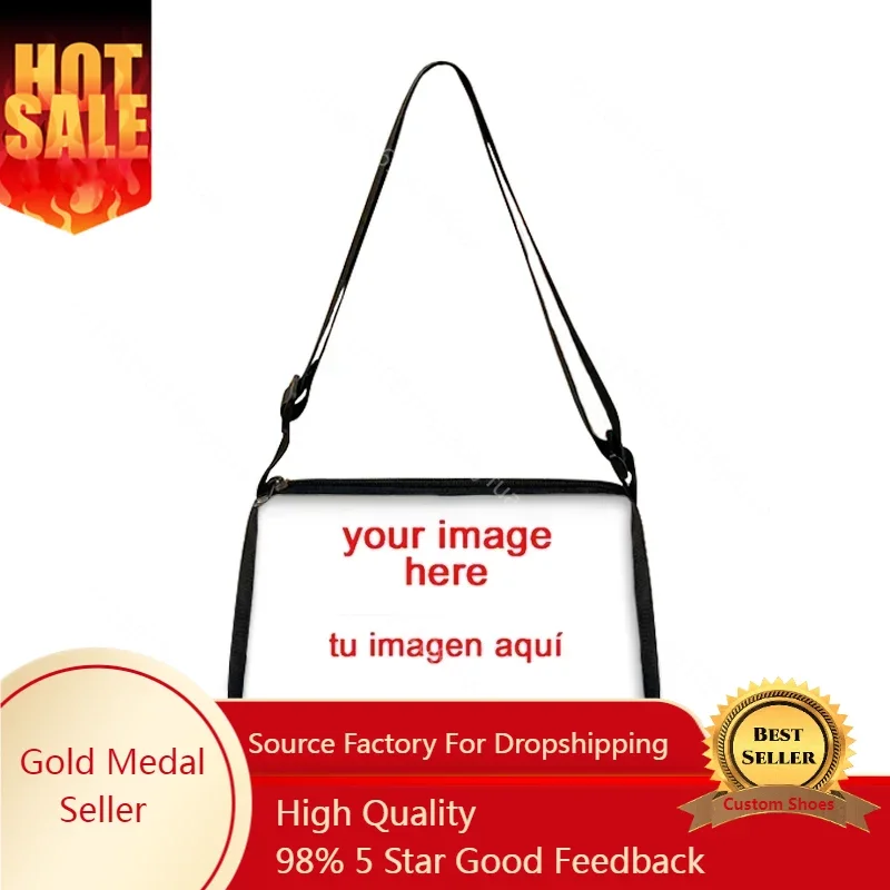 

Customize Your Photo/Name/Logo Handbag Female Fashion Underarm Bag Girl Travel Shopping Shoulder Bag Women Messenger Bag