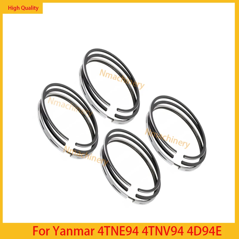 

4TNE94 Piston Ring Set For Yanmar 4TNV94 4D94E Engine 4-Cylinder 94mm*2HK+2+3 YM729906-22950 Overhaul Rebui Rebuild Kit Engine