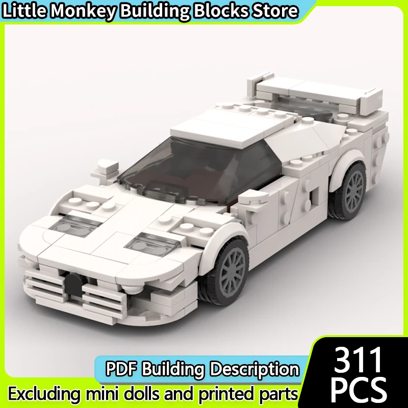 

Speed Racing Car Model MOC Building Bricks EB110 Super Sports Car Modular Technology Children Holiday Gifts Assemble Toys Suit