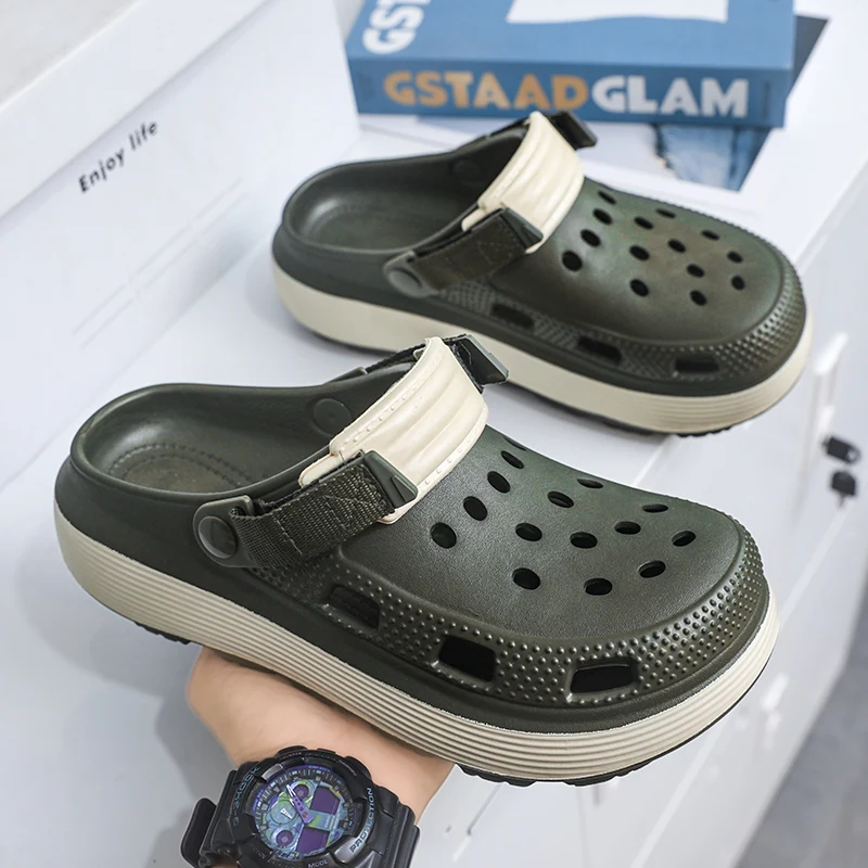 

2025EVA summer new men's and women's non-slip slippers casual breathable sandals fashion beach shoes