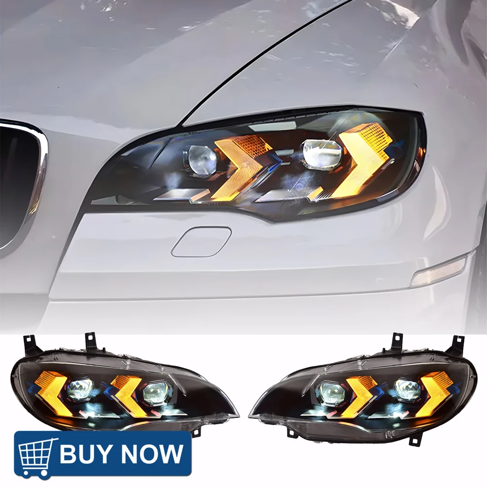 

For BMW X6 E71 28i 35i 40i 50i 2008-2013 Automatic Headlight Assembly Upgrade New LED Projector Lens Tool Accessories
