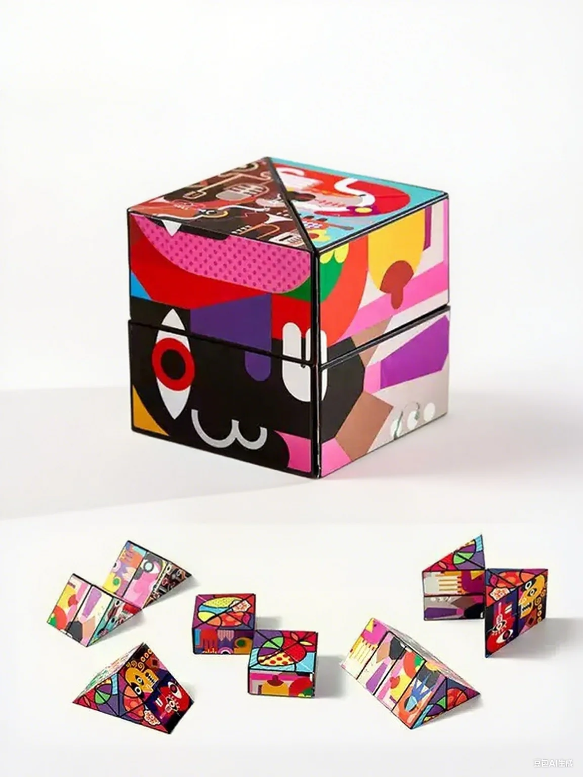 Bundel - Premium 2x2 tot 6x6 piramide en klassieke magische kubussen met gladde stickers - STEM educatieve puzzels voor kinderen en volwassenen