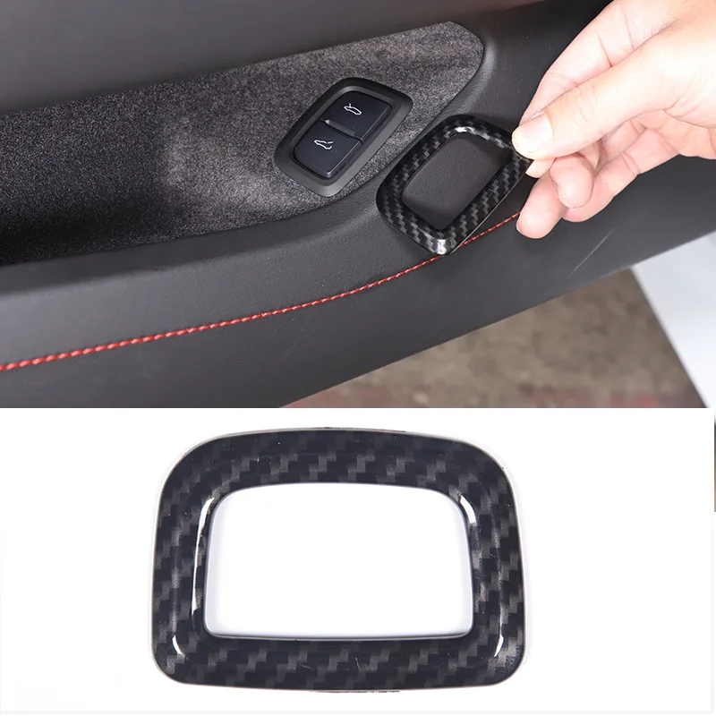 

Interior Tailgate Switch Frame For 20-23 Corvette C8 ABS Carbon Fiber Texture 1 Piece Set car accessories