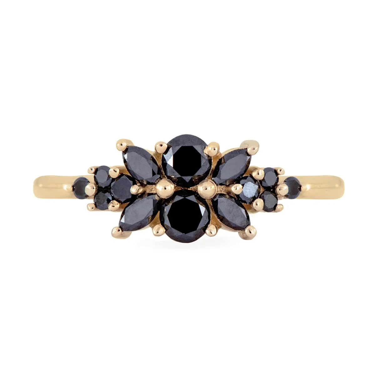 

Personality Black Spinel 925 Silver Ring Cool Genderless Bazel Halo Black Diamond Zircons Cocktail Band Party Fine Jewelry Gifts