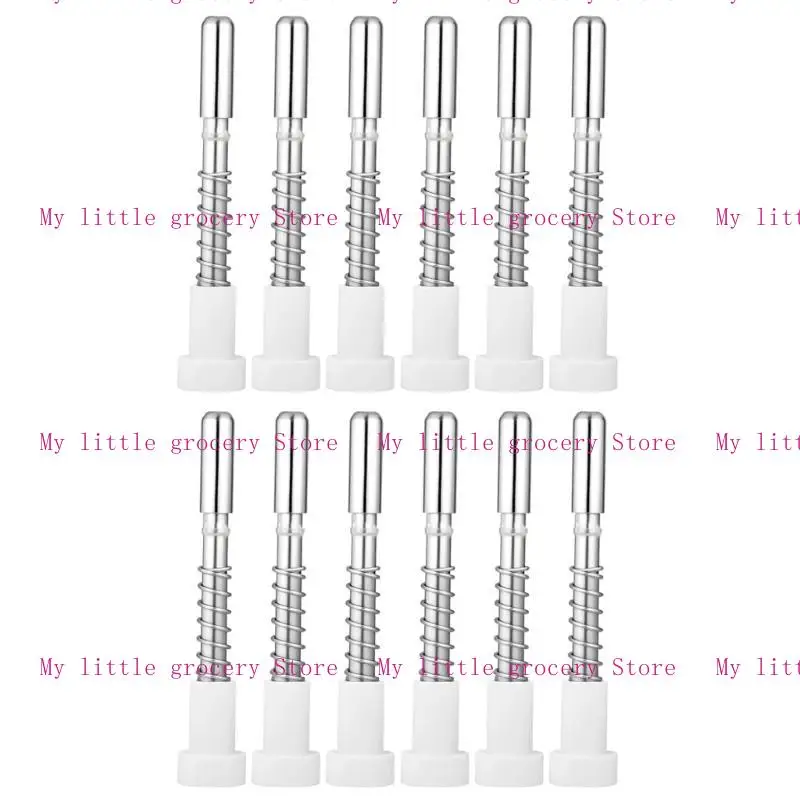 Pacchetto D5BD 12 bloccanti dello stanger con schermata in acciaio Abs ABS Finestra Schermata Pin facile da usare per