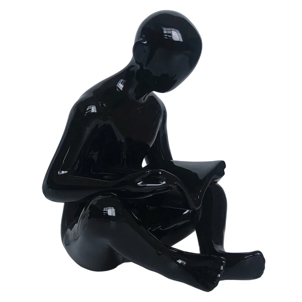 

Vintage Home Decor Bookend Ornaments Sculpture Bookshelf Aesthetic Black Decorations Office