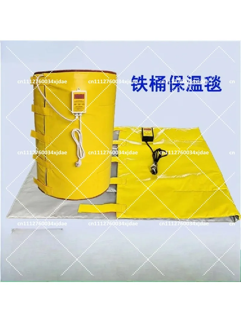 200L Heating Blanket Iron Drum Heater Wrap Industrial Thermal Blanket for Chemical Barrel