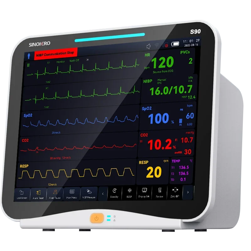 Multi-parameter Veterinary Vital Signs Monitor Animal Use Monitoring Machine Portable Patient Monitor