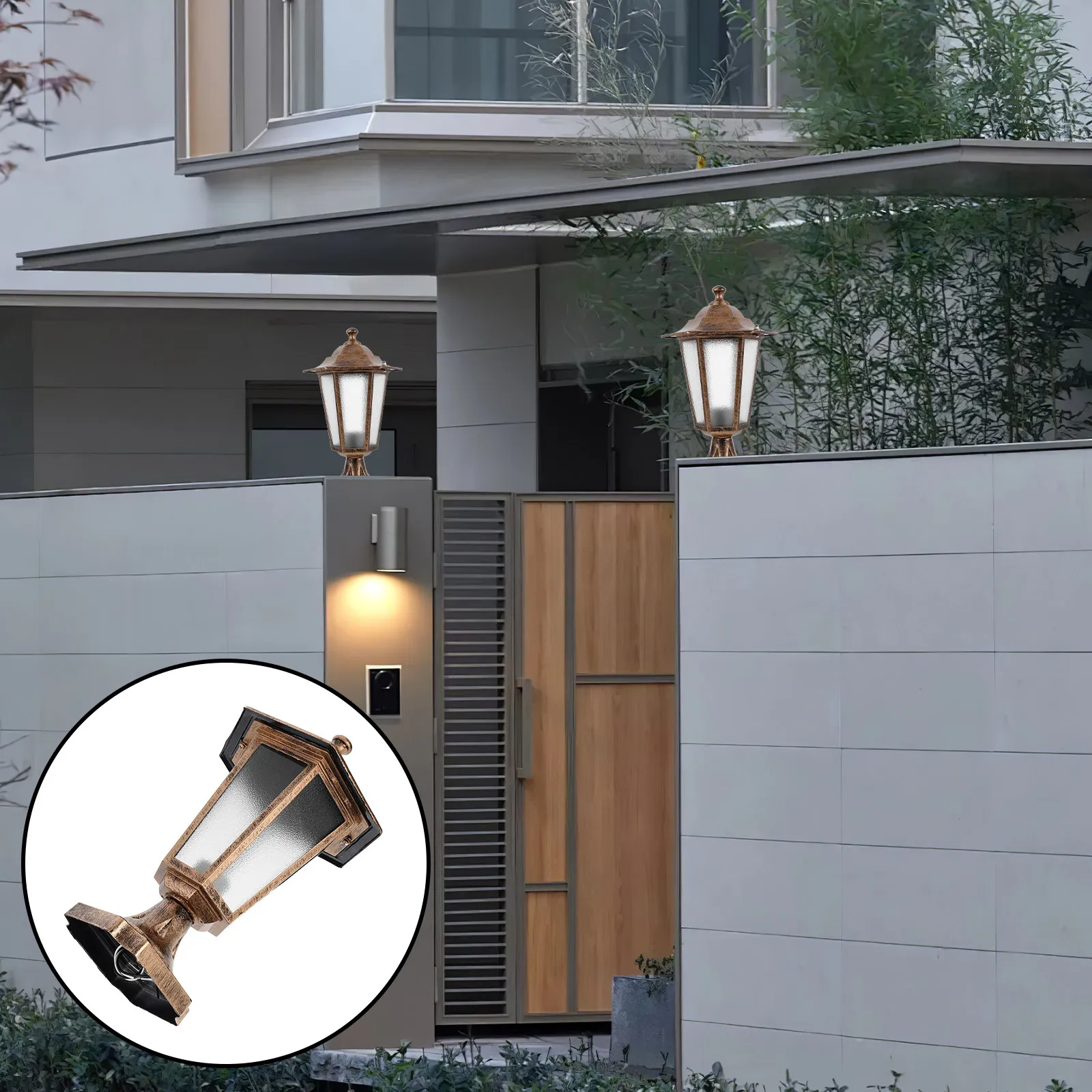 outdoor-waterproof-european-style-hexagonal-pillar-lamp-for-garden-villa-fence-gate-driveway-post-lighting-deck-light