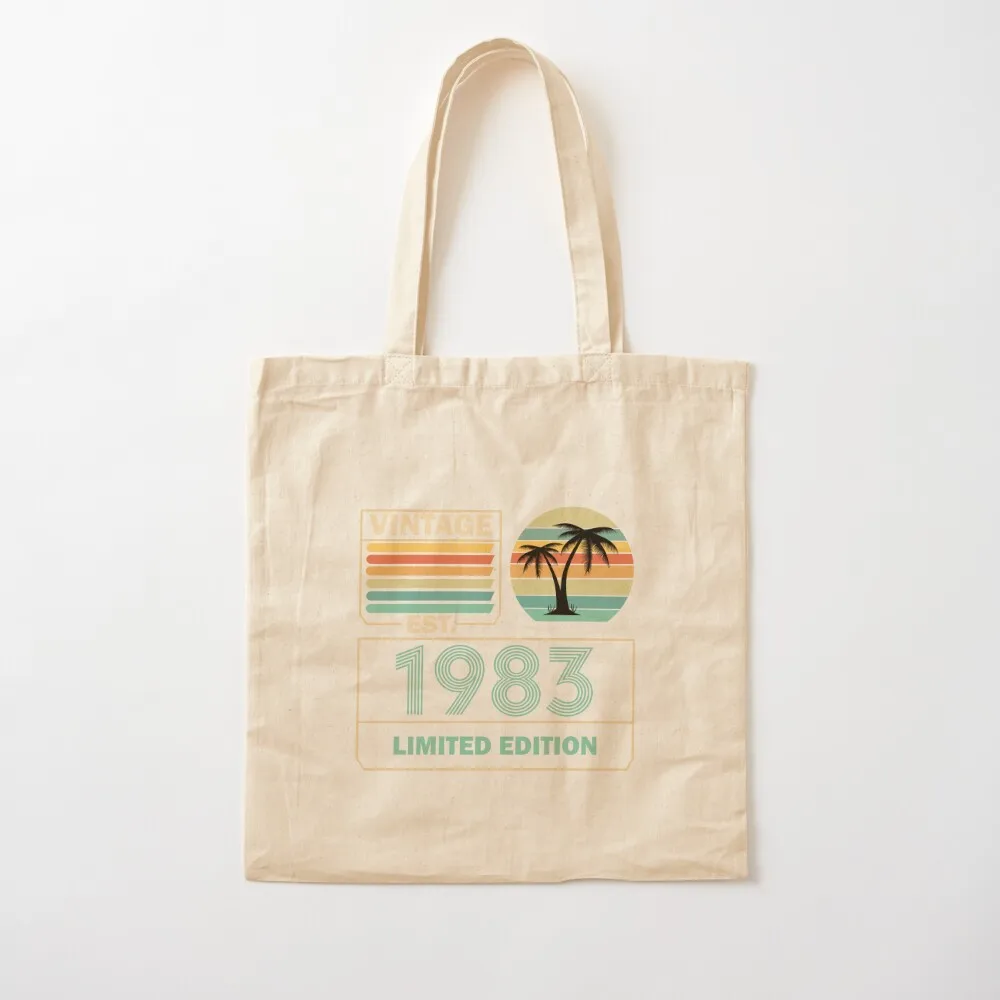 

Винтажная сумка для покупок в возрасте до совершенства est 1983, многоразовые сумки для покупок, женская сумка-шоппер