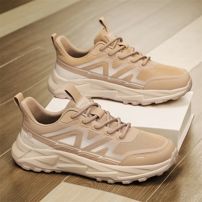 Men's casual sneakers four seasons breathable light anti-slip outdoor racing running shoes fashion versatile speed sports shoes