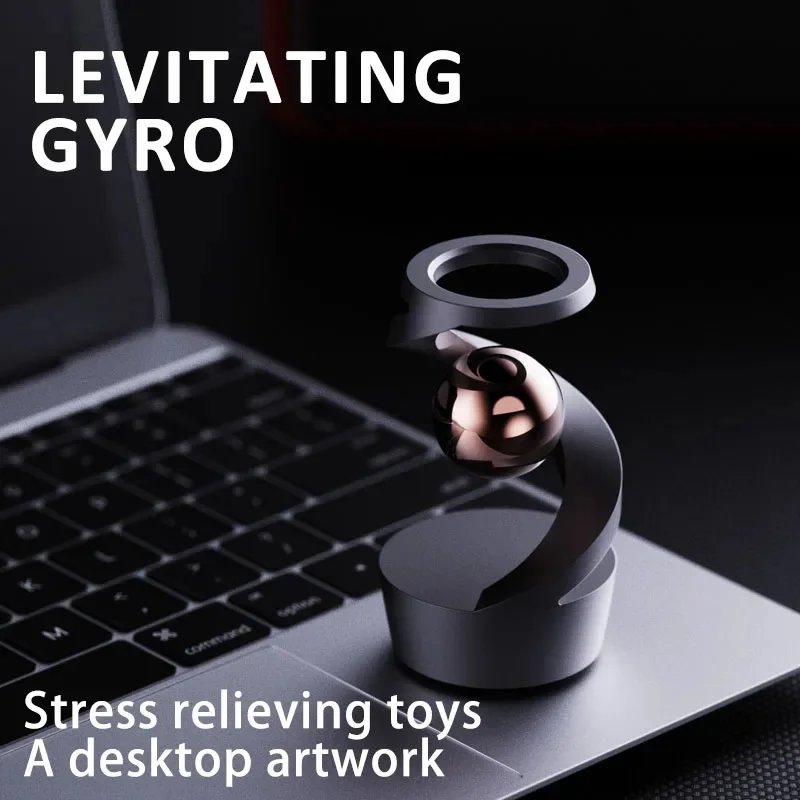 Kawaii Magnetic Levitation Spinner Fidget Toy Visual Floating Stress Relief Sensory Desk Gadget Kids Birthday Party Favors view 3
