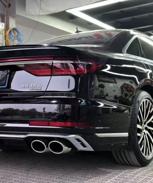 

19-22 A8 upgraded to S8 front bumper kit 19-25 A8 upgraded to S8 rear lip exhaust High luxury