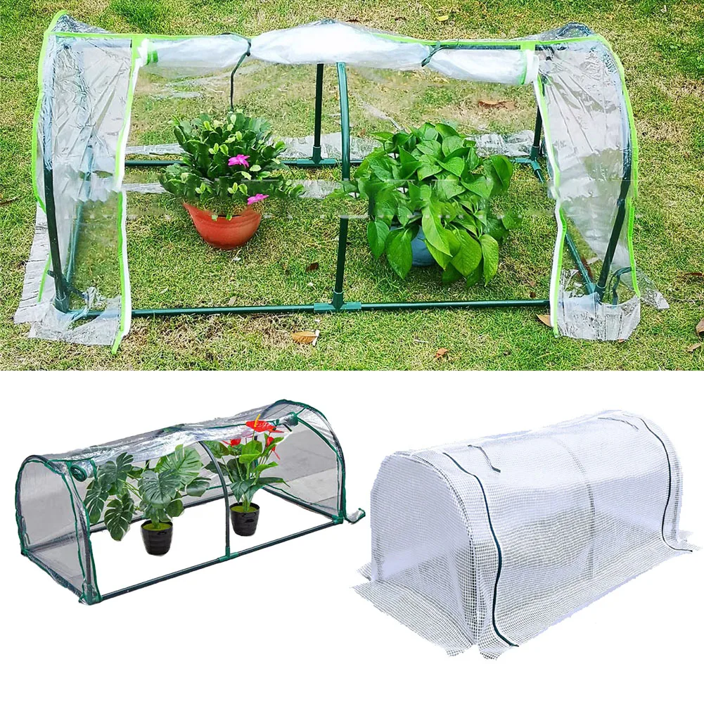 Tunnel-type Greenhouse Warm Cover Cold-proof Anti-freezing Succulent Flower House Trellis Outer Cover Garden Supplies