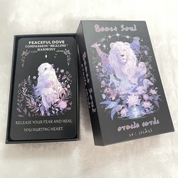 Cartas de oráculo Beast Soul, baraja de Tarot de animales, baraja de bosque encantadora, juguetes para contar la fortuna, Taro con palabras clave, 12x7cm, 57 cartas