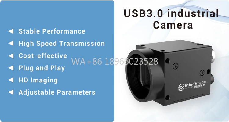 

MindVision 12MP Industrial Area Scan Camera IMX226 32 FPS 1/1.7'' CMOS Rolling Shutter USB3.0 Camera C Mount Machine Vision