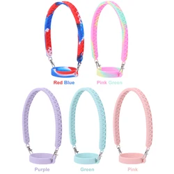 Silicone Water Bottle Handle Fit Most 8-40oz Bottle Water Bottle Sling Water Bottle Holder for Stanley Cup Accessories