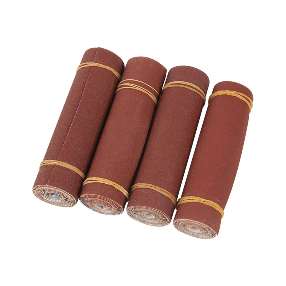 1Roll Assorted Grit Sandpaper 80-600 Grit Spindle Sanding Sleeves Oscillating Sander Metal Woodworking Polishing Abrasive Tools