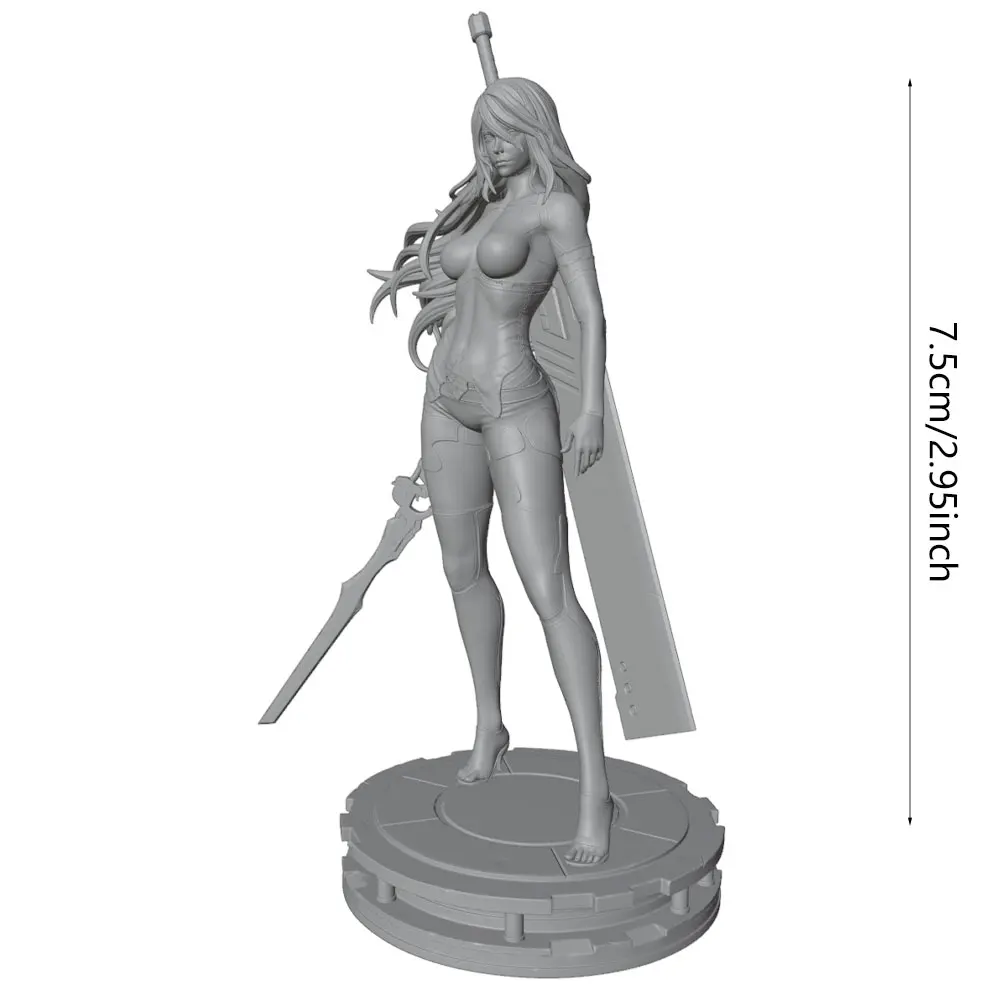 Figura resina miniatura sin pintar para juegos rol y coleccionismo