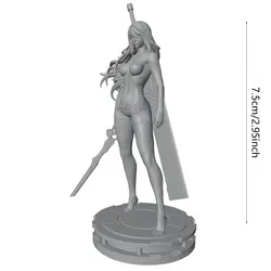 Figura resina miniatura sin pintar para juegos rol y coleccionismo