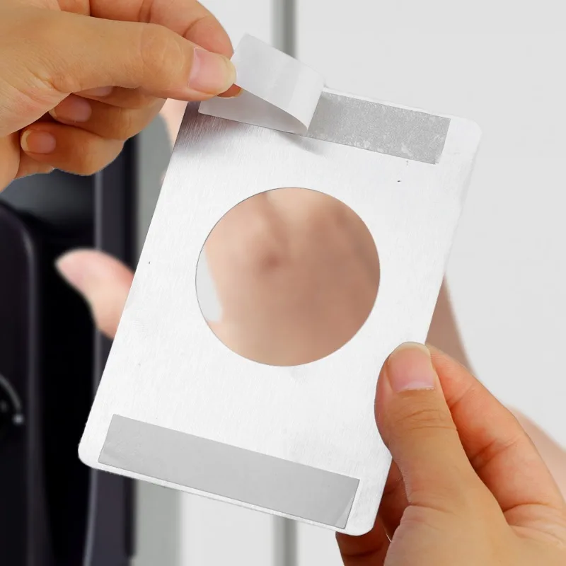 Kenop pintu pelat perbaikan kunci bundar baja tahan karat pelat perbaikan kunci bola pelat dudukan Aksesori engsel perangkat keras