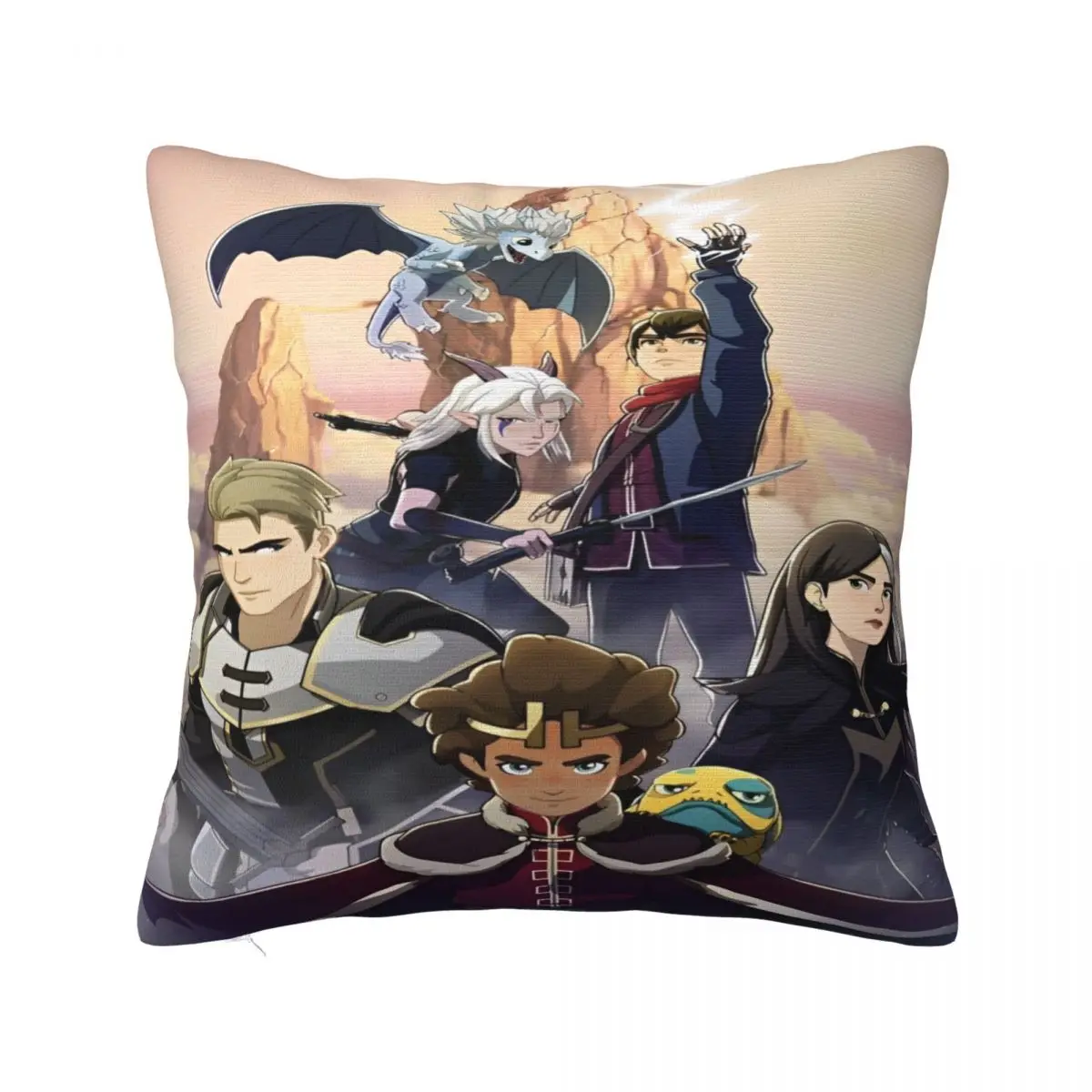 Bedroom Decoration Dragon Prince Anime Pillowcases Accessories Pillow Covers Zippered Multi Size