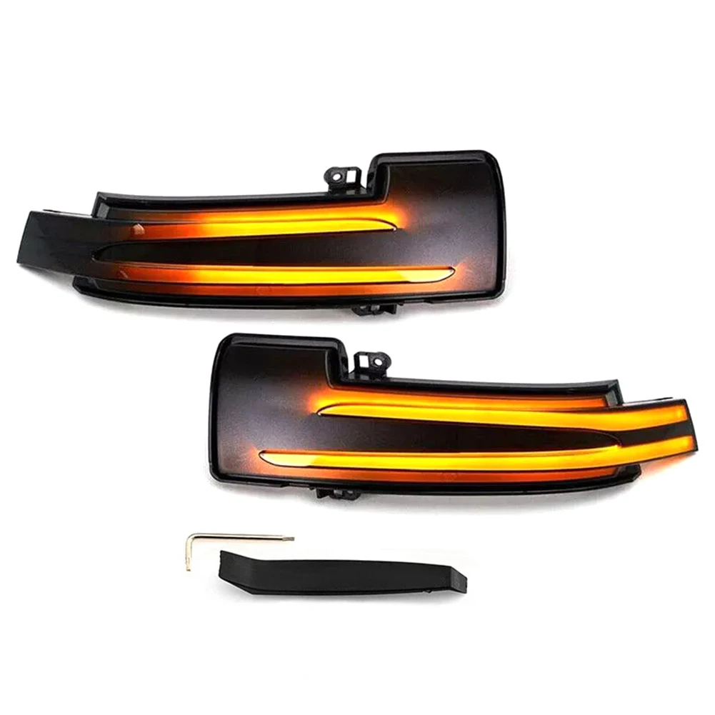 

2Pcs Side Mirror Indicator Lamp Waterproof Flowing Water Blinker Flashing Light Exterior Mirror Turn Signal Lamp Car Accessories